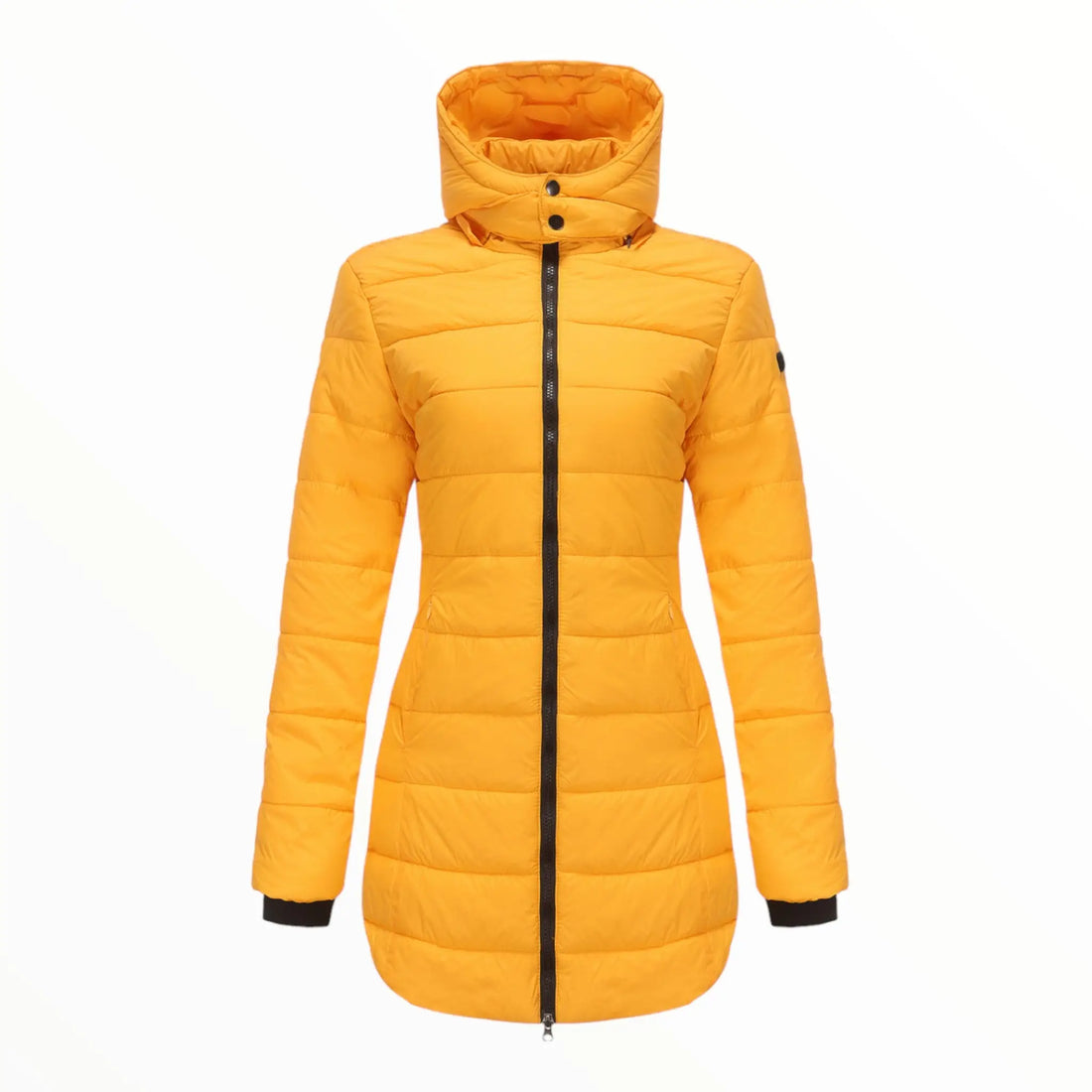 Womens long puffer jacket