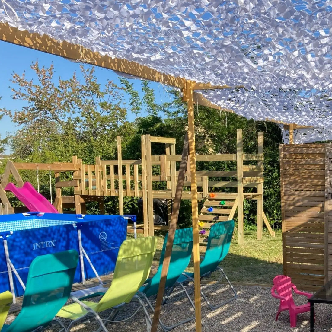 Tan camo netting