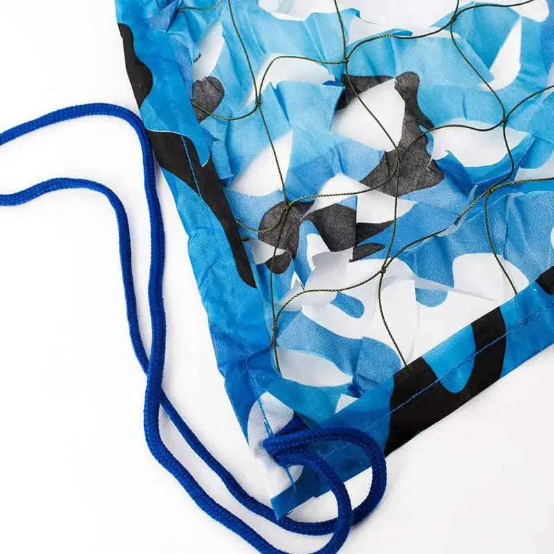 Blue camo netting