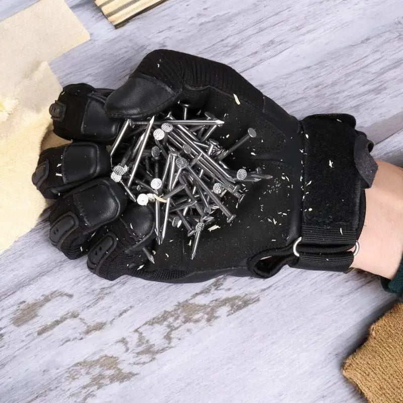 Black tactical gloves