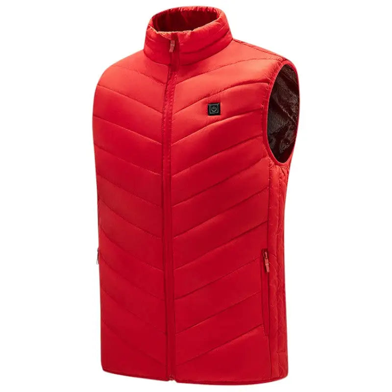 Heated vest with battery