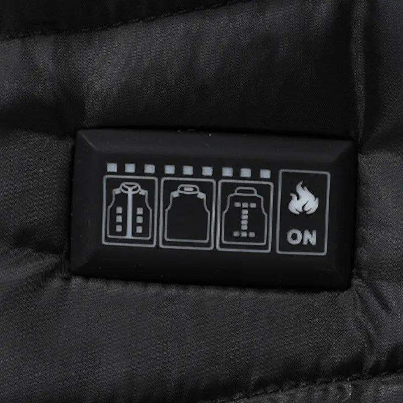 Heated vest with battery