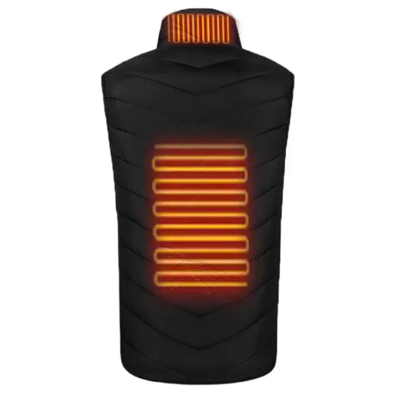 Heated vest with battery