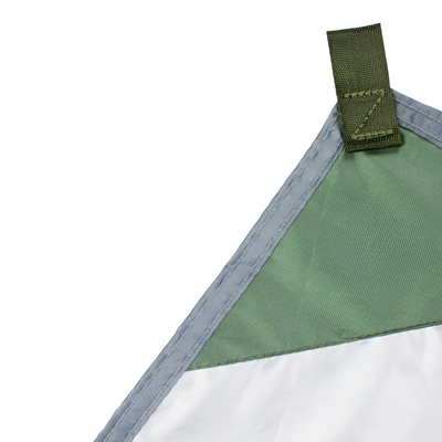 Green camping tarp