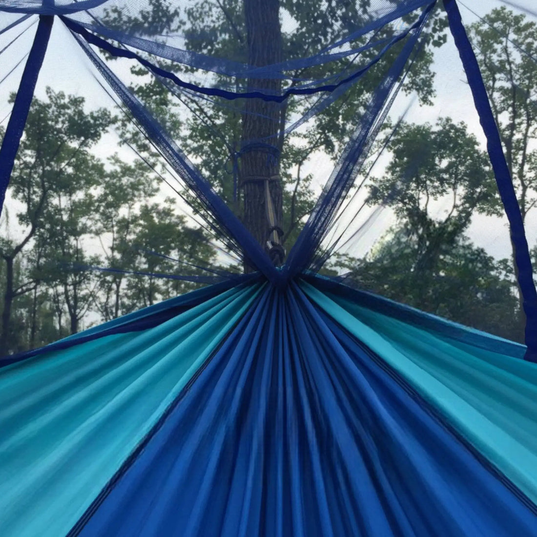 Double camping hammock tent