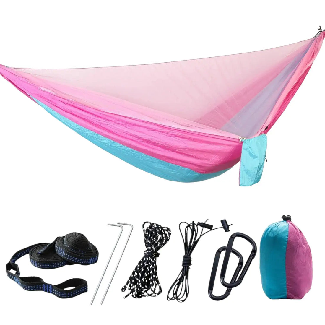 Double camping hammock tent