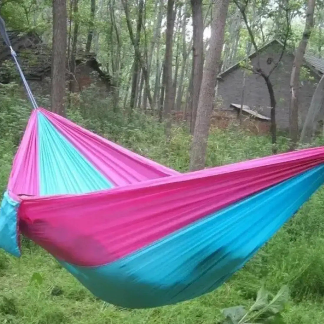 Double camping hammock tent