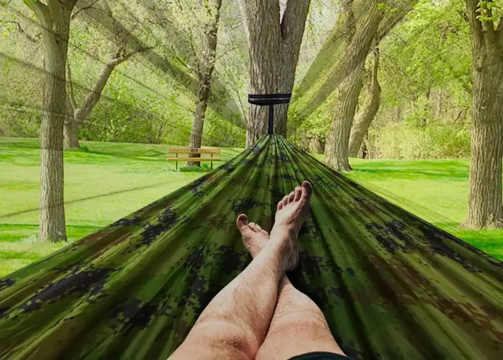 Double camping hammock tent