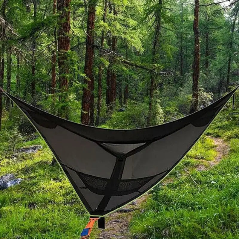 Triangle camping hammock