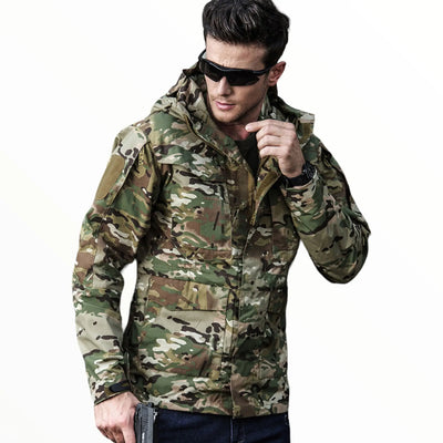 Hooded Military Jacket