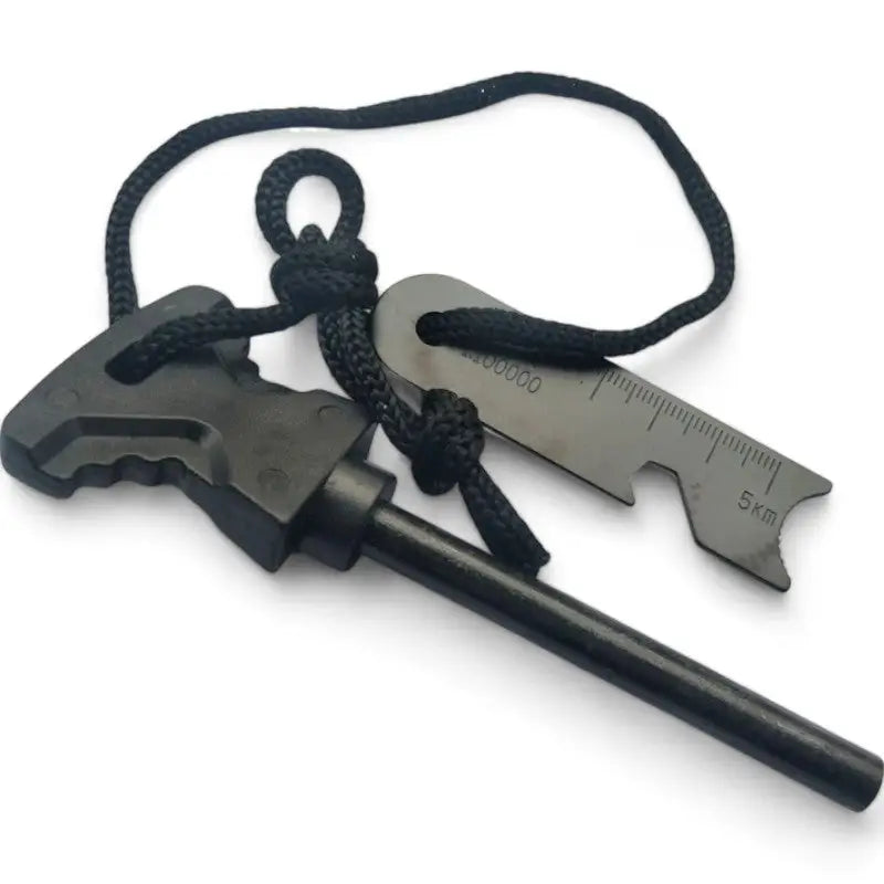 Survival kit with fire starter