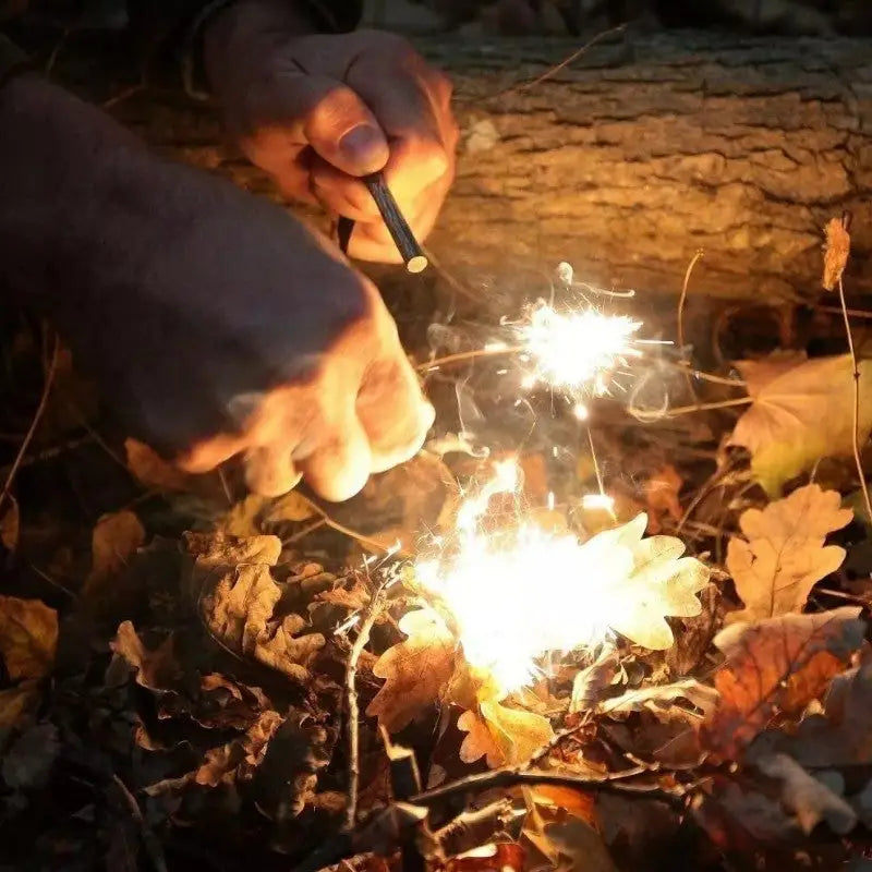 Survival kit with fire starter