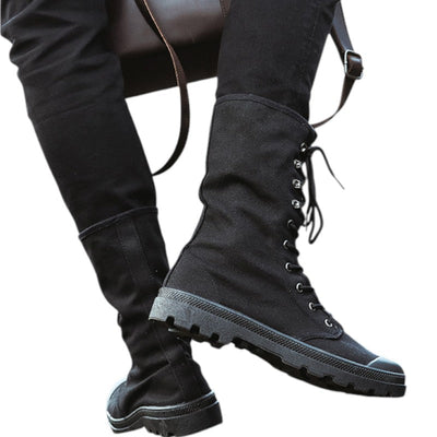 Knee high tactical boots