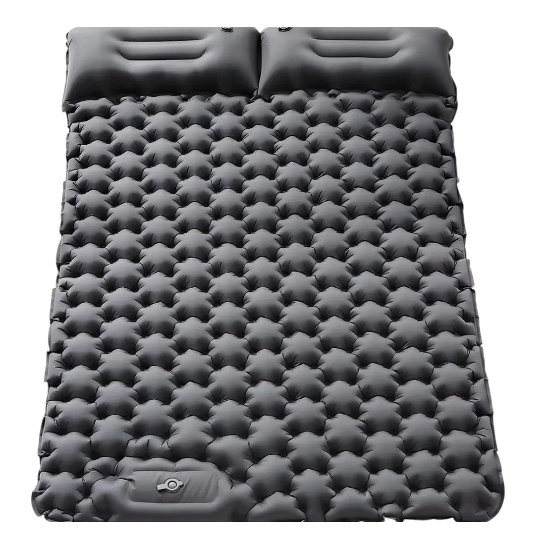 Inflatable double camping mattress