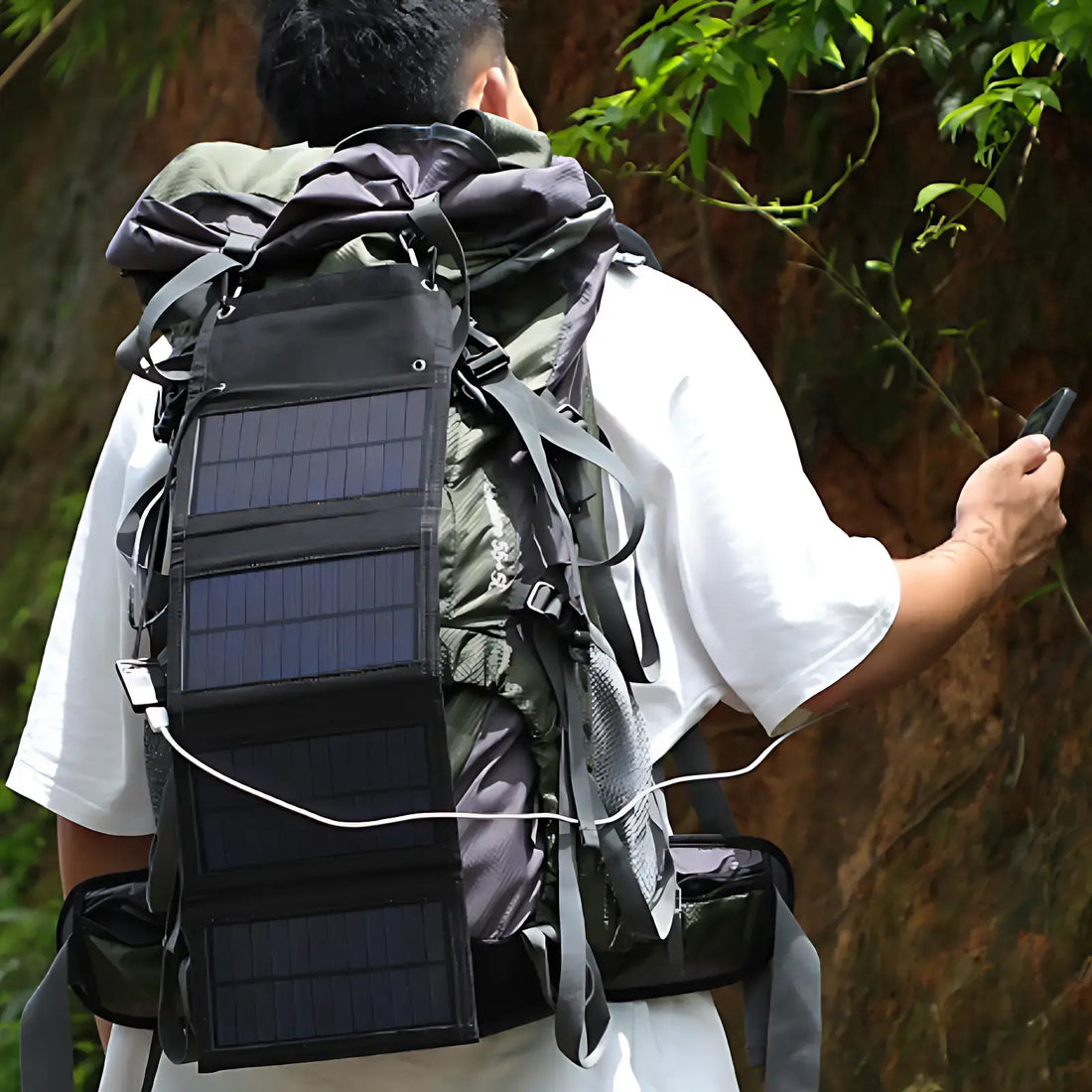 Solar panel phone charger