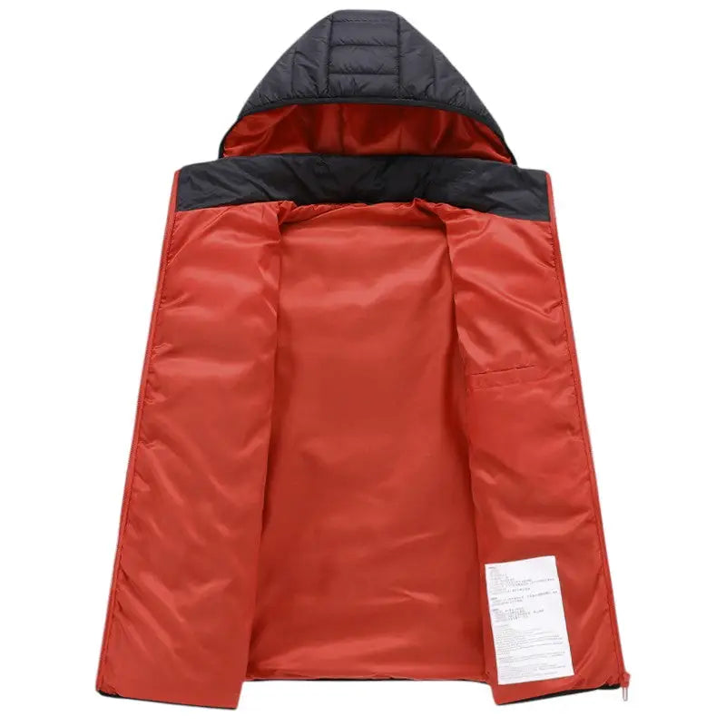 Heated jacket with hood