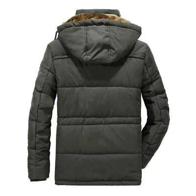 Mens army parka hood