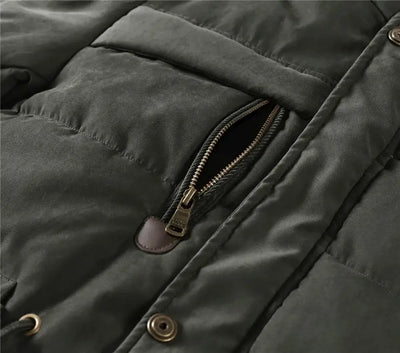 Mens army parka hood