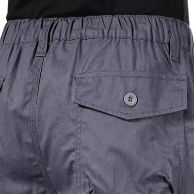Mens Black Cargo Below The Knee Shorts