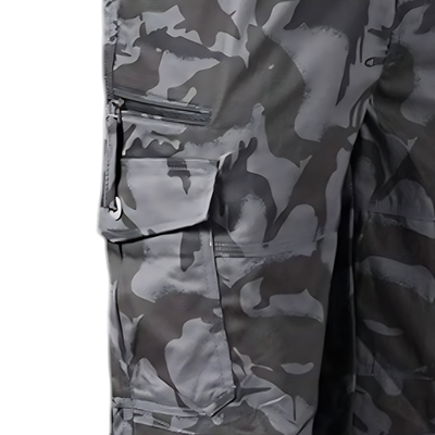 Mens Black Cargo Below The Knee Shorts