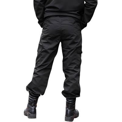 Mens black combat trousers