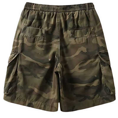 Mens camo drawstring shorts