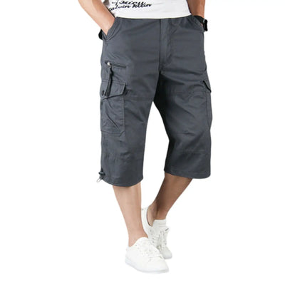 Mens Long Cargo Shorts