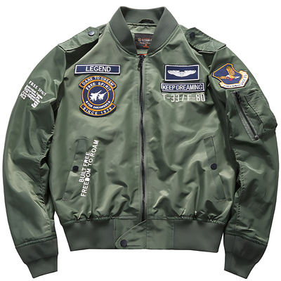 Mens military flight jacket