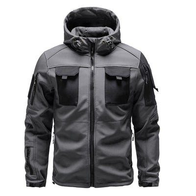 Mens military tactical waterproof softshell jacket