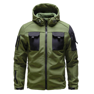 Mens military tactical waterproof softshell jacket