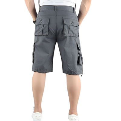 Mens multi pocket cargo shorts