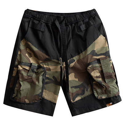 Men’s quick dry camo cargo shorts