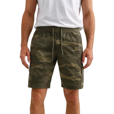 Mens stretch camo shorts