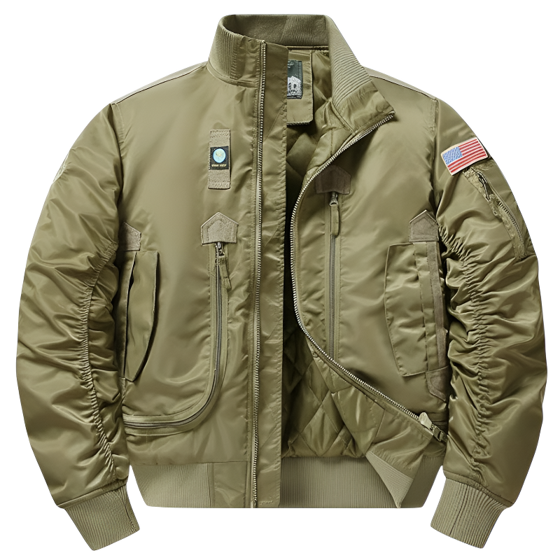 Military flight bomber jacket
