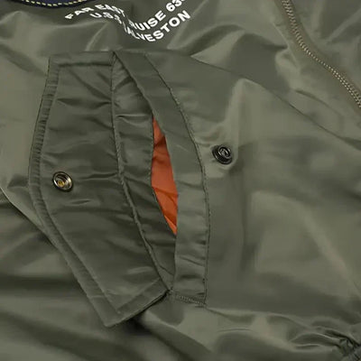 Military Green Bomber Jacket Mens