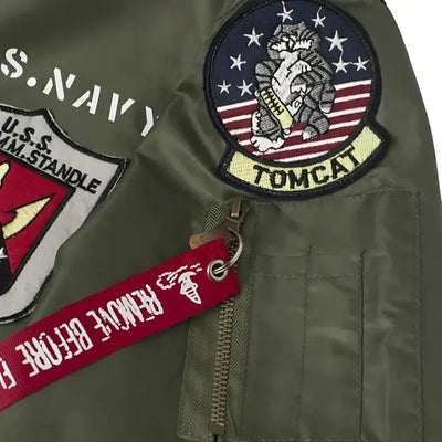 Military Green Bomber Jacket Mens