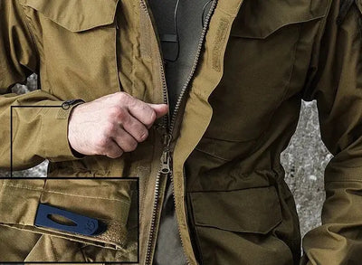 Military Jacket with Hood