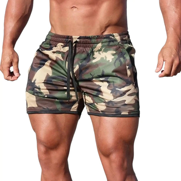 Camo gym shorts