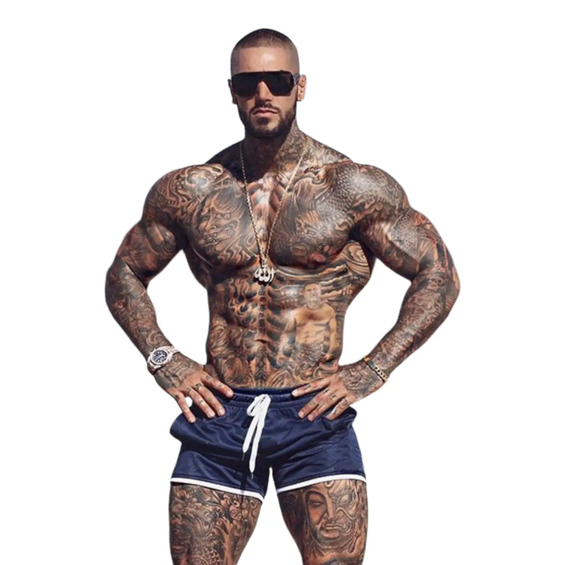 Camo gym shorts