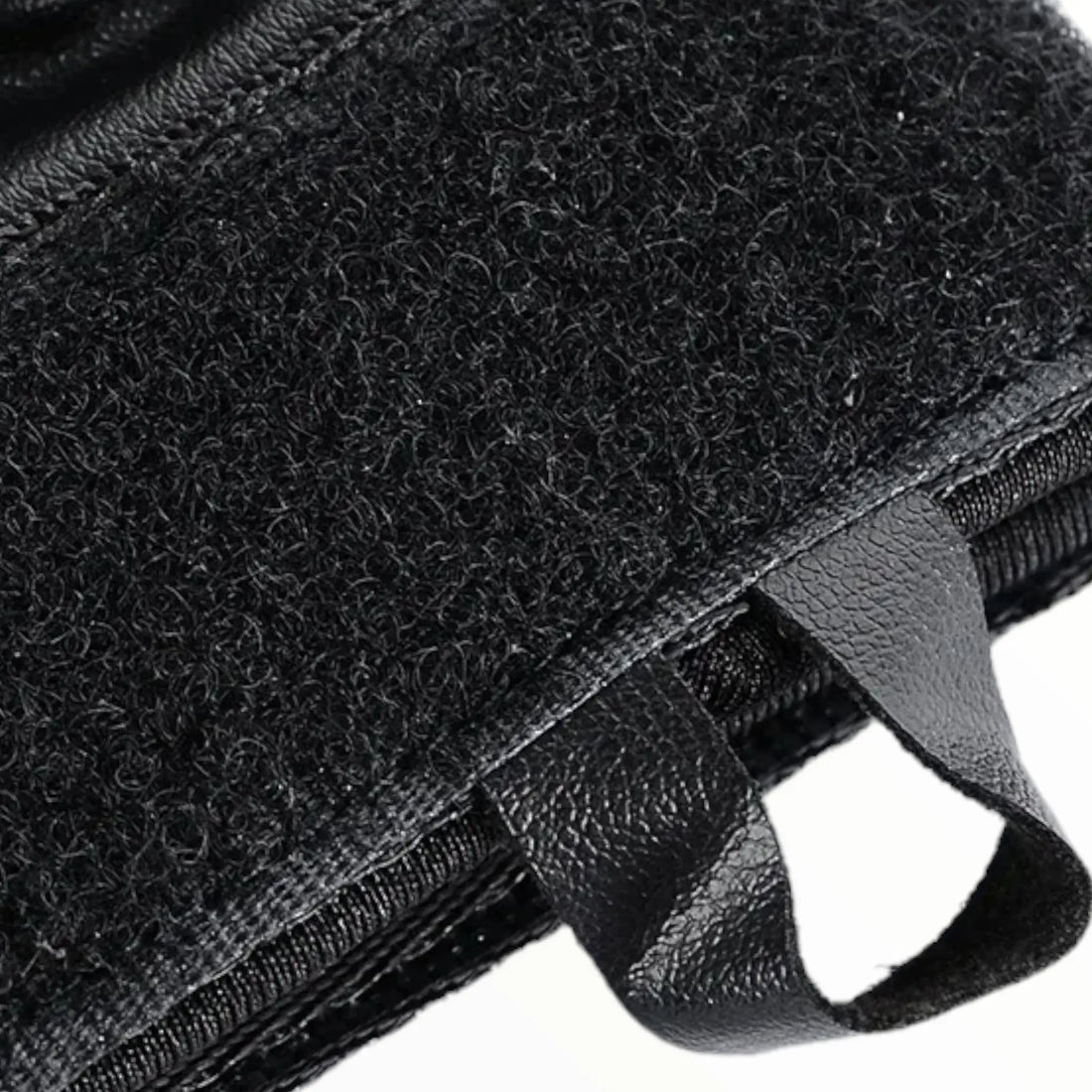 Black fingerless tactical gloves