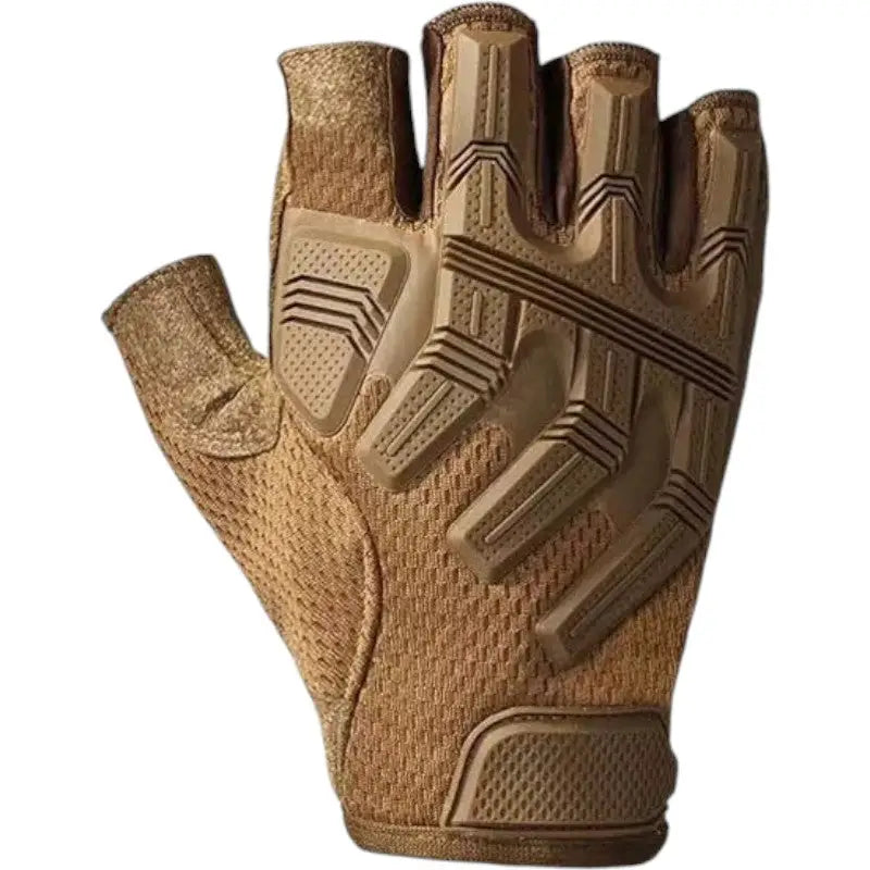 Mens fingerless gloves with grip