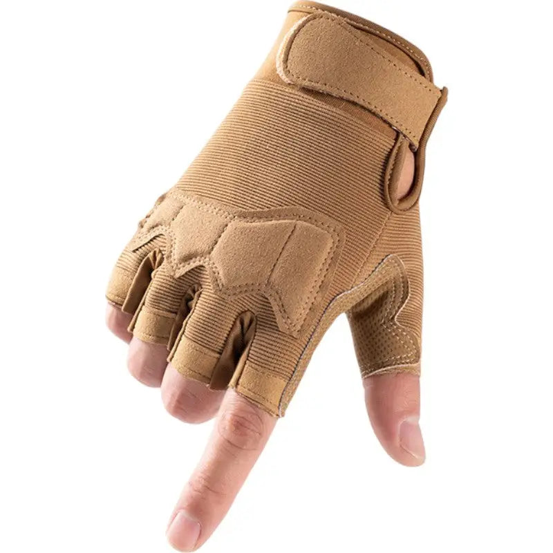 Fingerless gloves with grip