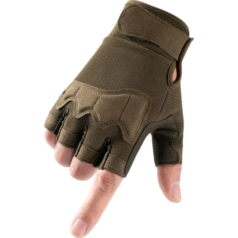 Fingerless gloves with grip