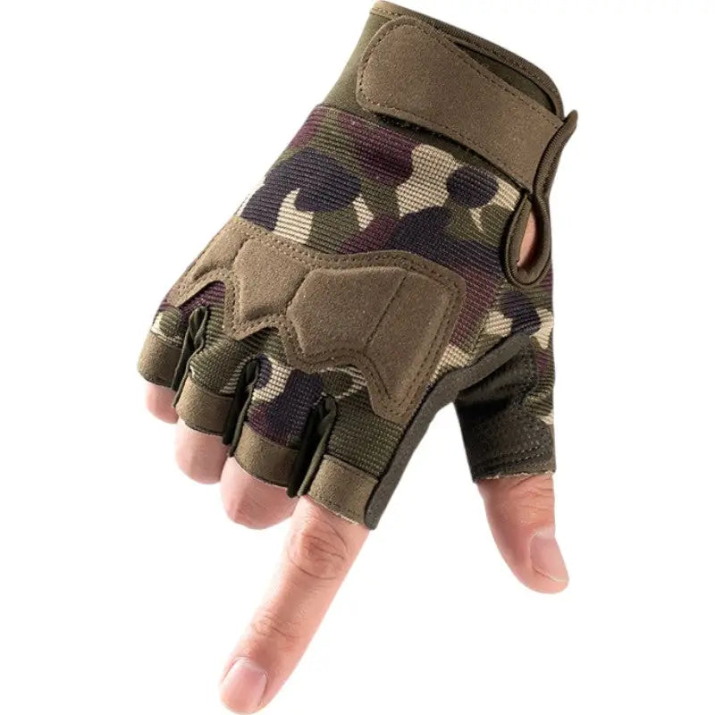 Fingerless gloves with grip
