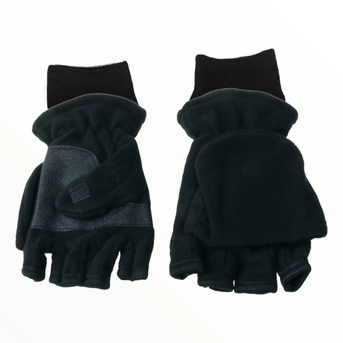 Fingerless mitten gloves