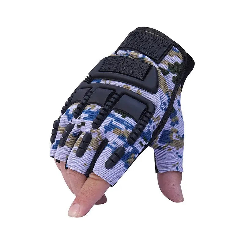 Fingerless tactical gloves
