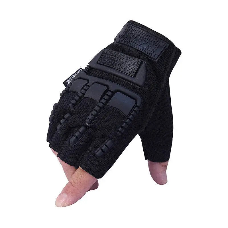 Fingerless tactical gloves