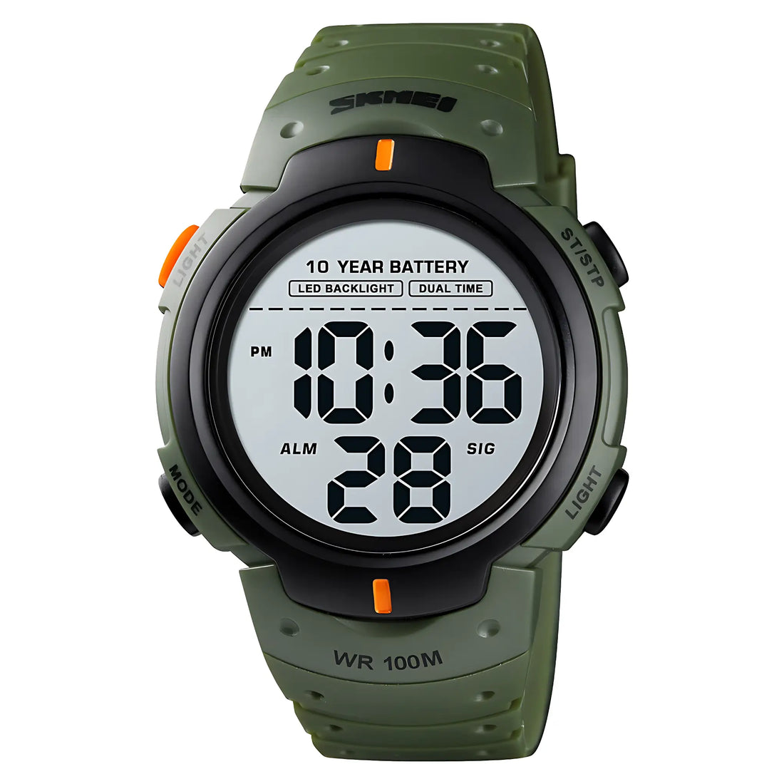 Waterproof digital watch