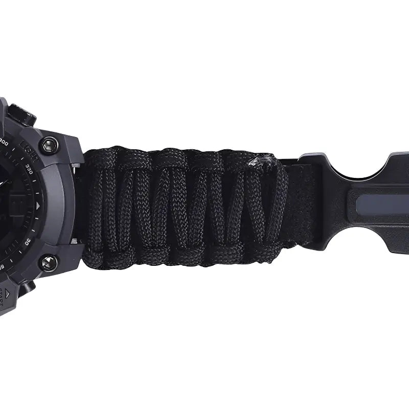 A soft braided textile strap
