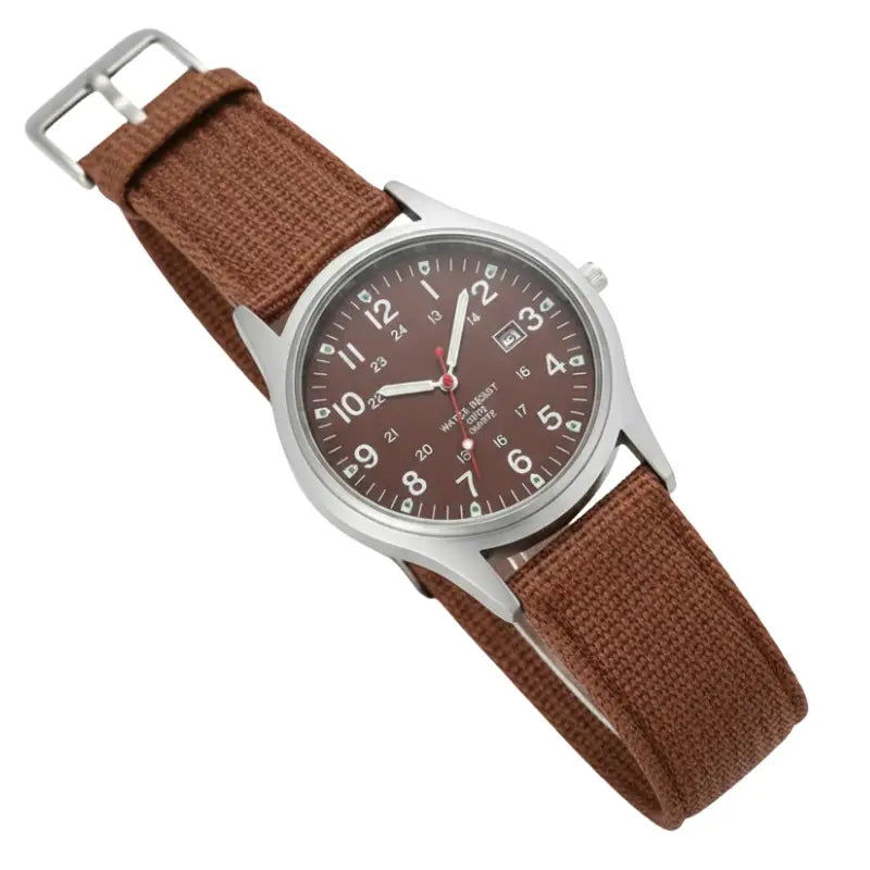Thin military watch